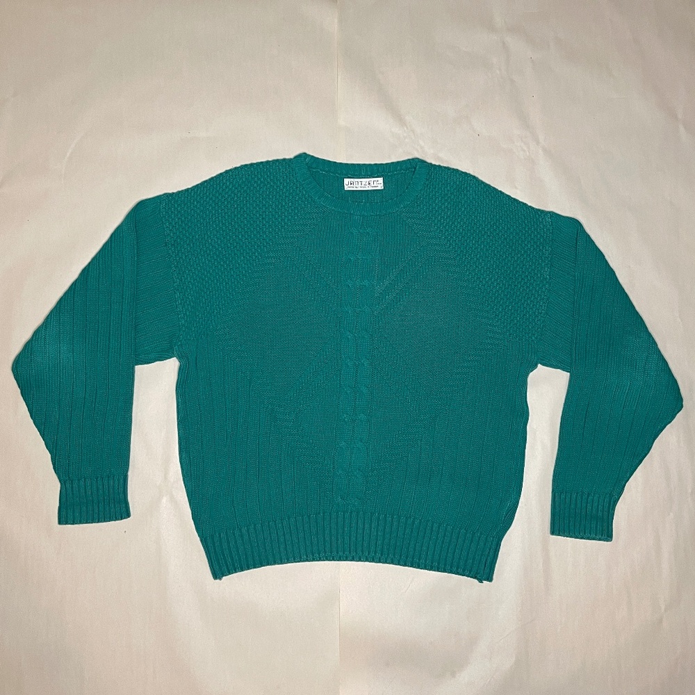 Vintage Green Grandpa Sweater